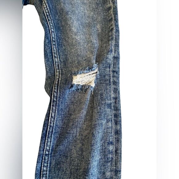 Vigoss Thompson tomboy button up mid rise distressed jeans NWOT size 24 - Picture 8 of 14